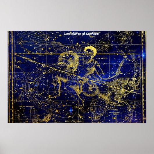Poster Constellation de Capricorne (Devant)