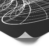 Poster Constellation de fil de fer en vortex (Coin)