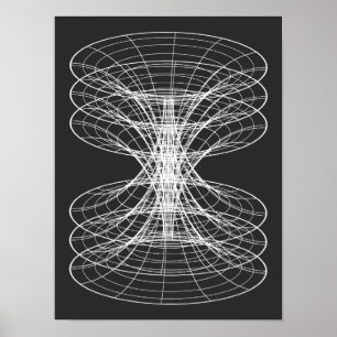 Poster Constellation de fil de fer en vortex