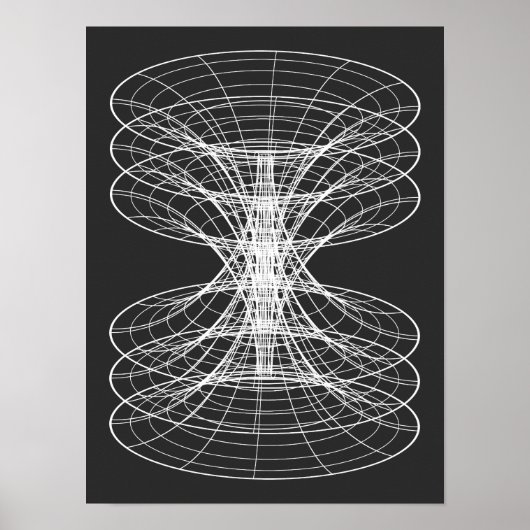 Poster Constellation de fil de fer en vortex (Devant)