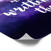 Poster Constellation de mariage galactique écrite dans le (Coin)