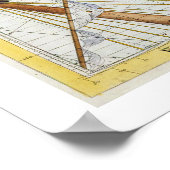 Poster Constellation de Monoceros avec Canis Major et Mi (Coin)