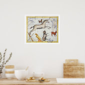 Poster Constellation de Monoceros avec Canis Major et Mi (Cuisine)