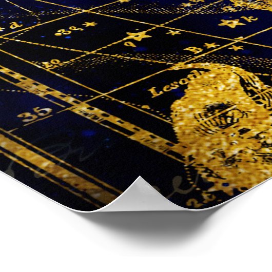 Poster Constellation de Scorpio (Coin)