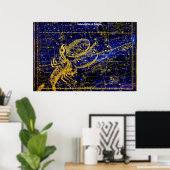 Poster Constellation de Scorpio (Bureau à domicile)