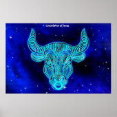 Poster Constellation de Tauras (Devant)