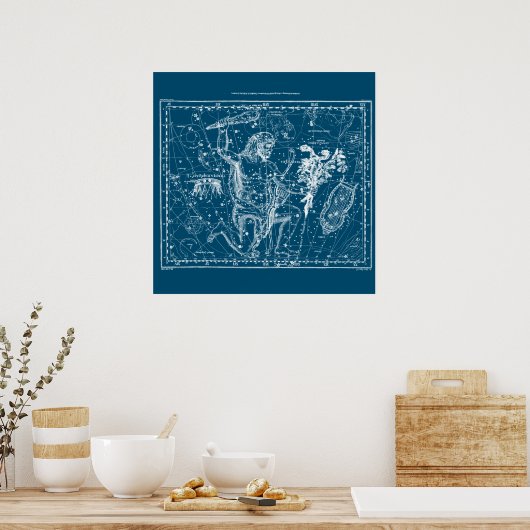 Poster Constellation d'Hercules vintages (Cuisine)