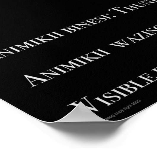 Poster Constellation d'Ojibwe (Coin)