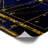 Poster Constellation du Lézard (Coin)