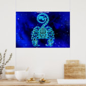 Poster Constellation du Scorpion (Cuisine)