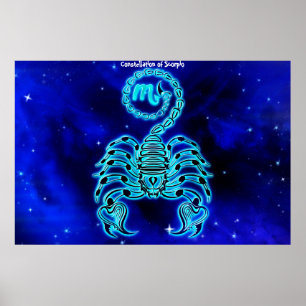 Poster Constellation du Scorpion