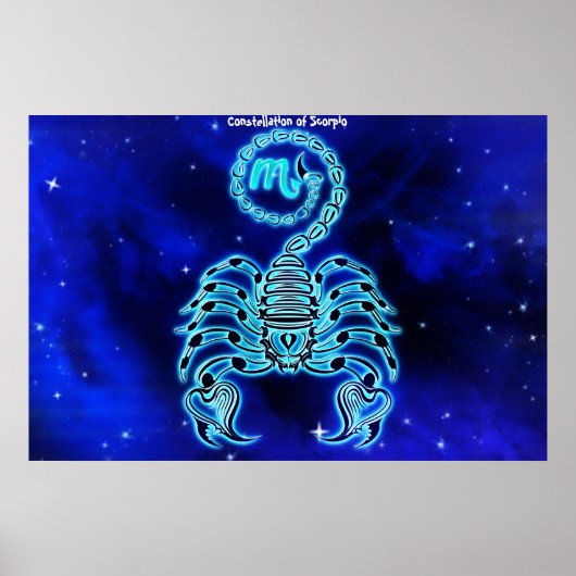 Poster Constellation du Scorpion (Devant)