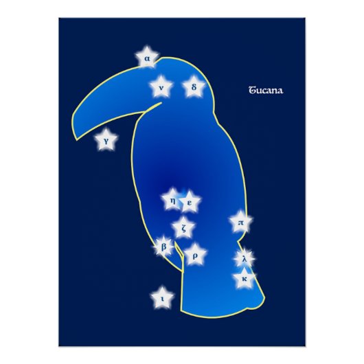 Poster Constellation du Toucan (Devant)