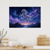 Poster Constellation du Vaillant Cheval (Cuisine)
