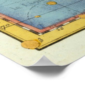 Poster Constellation Lion Vintage (Coin)