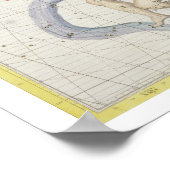 Poster Constellation of Aquarius, plate 9 from 'Atlas Coe (Coin)