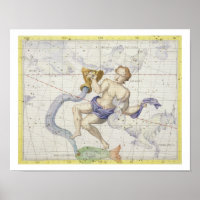 Constellation of Aquarius, plate 9 from 'Atlas Coe