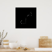 Poster Constellation Scorpius by Leslie Peppers (Cuisine)