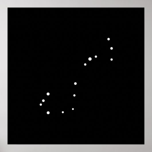 Poster Constellation Scorpius by Leslie Peppers (Devant)