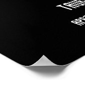 Poster Constellation simple de taurus noir et blanc (Coin)