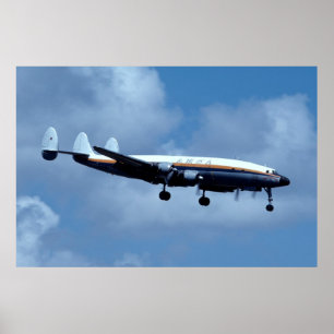 Poster Constellation superbe de Lockheed L-1049