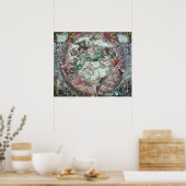 Poster Constellations de l'hémisphère Sud (Cuisine)