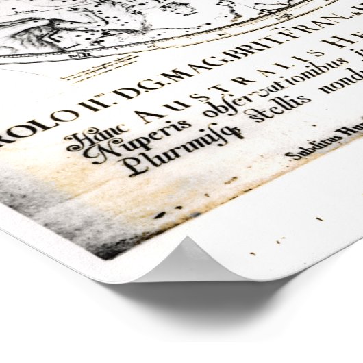 Poster Constellations de l'hémisphère Sud (Coin)