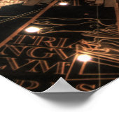 Poster Constellations Zodiac mécanique Steampunk (Coin)