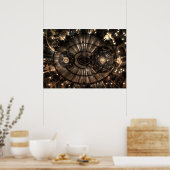 Poster Constellations Zodiac mécanique Steampunk (Cuisine)