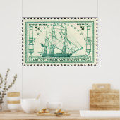 Poster Constitution américaine 150e anniversaire Timbre 1 (Cuisine)