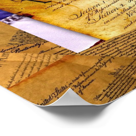 Poster Constitution américaine Nous le peuple (Coin)