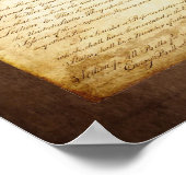 Poster Constitution américaine Nous le peuple (Coin)