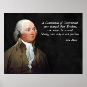 Poster Constitution de John Adams