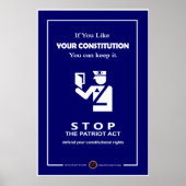 Poster Constitution des États-Unis (Devant)