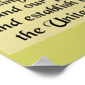 Poster Constitution des États-Unis d'Amérique (Coin)