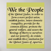 Poster Constitution des États-Unis d'Amérique (Devant)