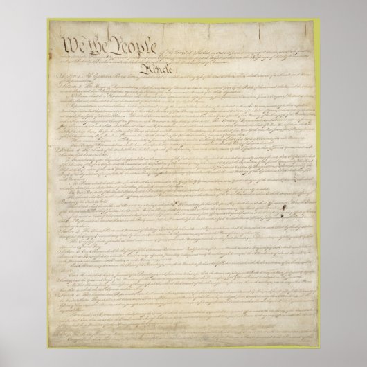 Poster Constitution des États-Unis d'Amérique (Devant)
