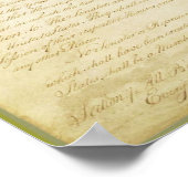 Poster Constitution des États-Unis d'Amérique (Coin)