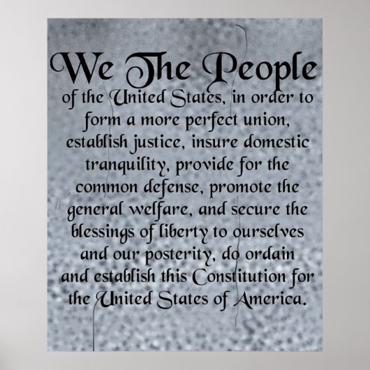 Poster Constitution des États-Unis d'Amérique (Devant)