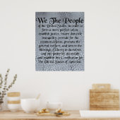 Poster Constitution des États-Unis d'Amérique (Cuisine)