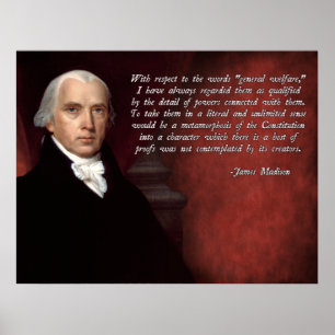 Poster Constitution James Madison