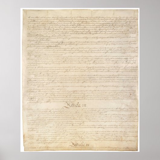 Poster Constitution_Pg 3 des États-Unis sur 4 (Devant)