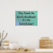 Poster Constitution The Antifa Handbook (Cuisine)