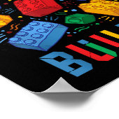 Poster Constructeur de briques Blocs amusants Bâtiment Ma (Coin)