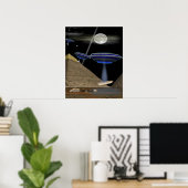 Poster Constructeur de pyramides égyptiennes (Bureau à domicile)