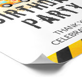 Poster Construction Anniversaire Bienvenue 1er anniversai (Coin)