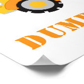 Poster Construction Anniversaire Dump Cadeaux ici Signe d (Coin)