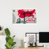 Poster Construction Crane Matchbox Art Print, Soviet (Bureau à domicile)