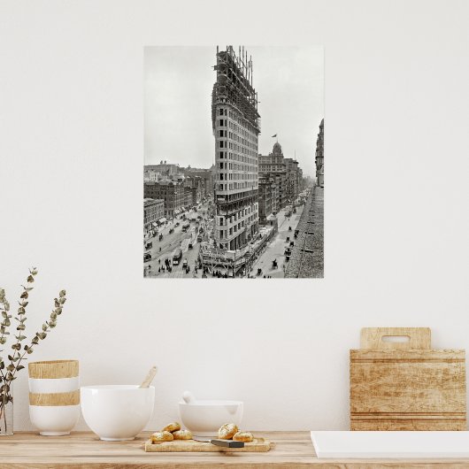 POSTER CONSTRUCTION DE BÂTIMENT DE FLATIRON 1902 (Cuisine)