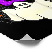 Poster Construction de briques Boo Halloween Ghost Witch (Coin)